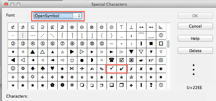enlarge symbol in excel for mac